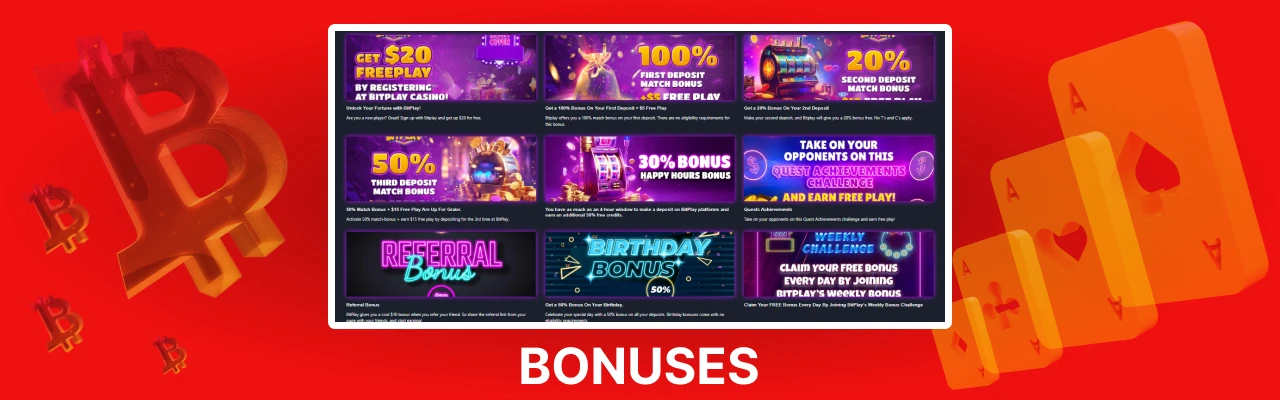 Bitplay bonuses