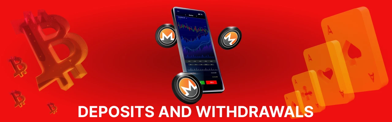 Deposits and withdrawals at monero casinos