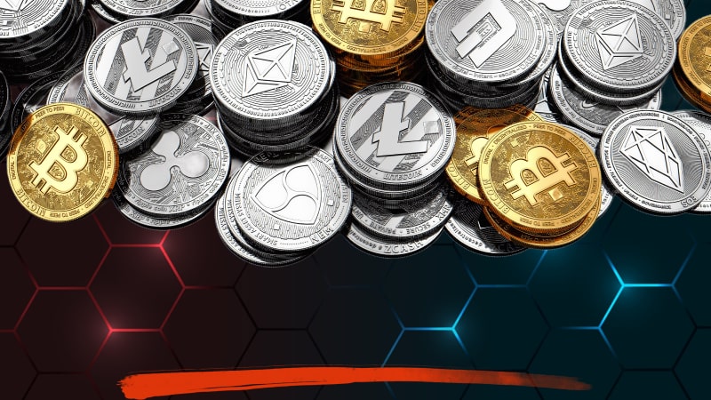 Cryptocurrencies and altcoin at crypto gambling