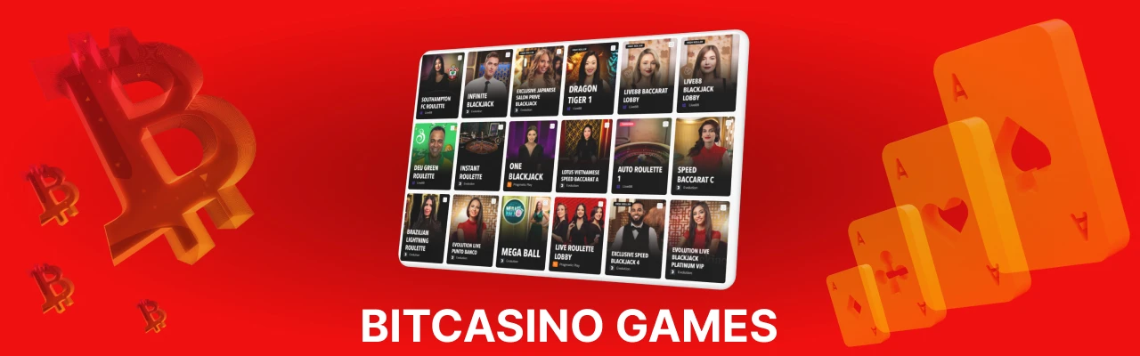Bitcasino live games