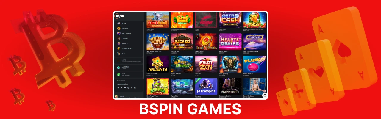 Bspin casino live games