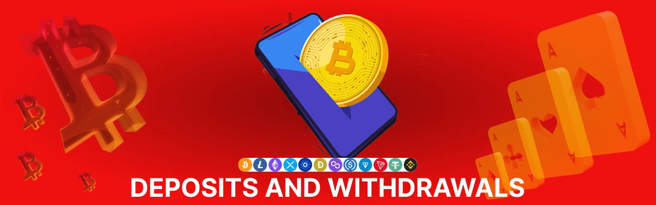 Deposit and withdrawals at bitcasino