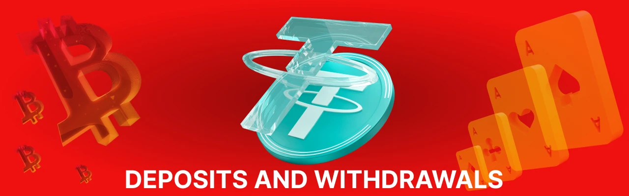 Deposits and withdrawals at tether casinos