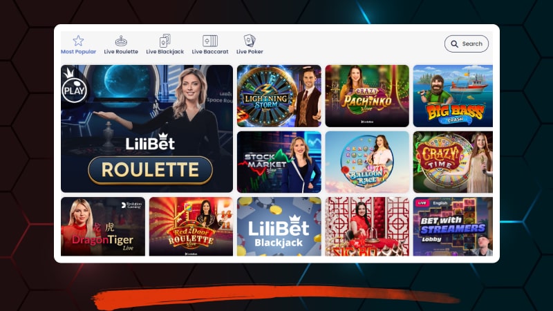 Lilibet live casino