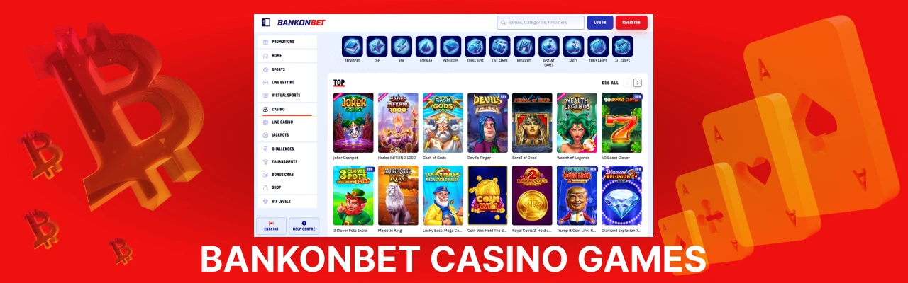 Bankonbet casino live games
