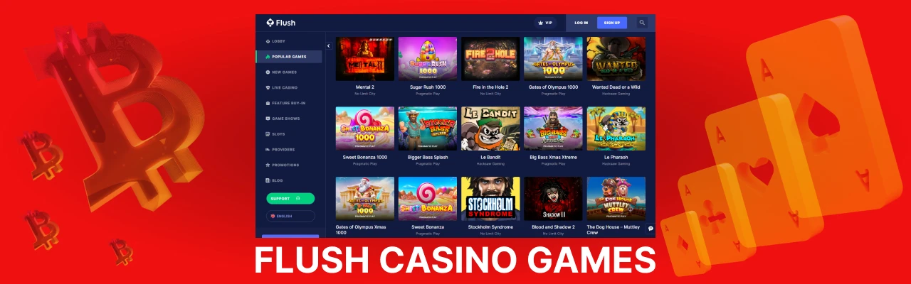 Flush casino live games