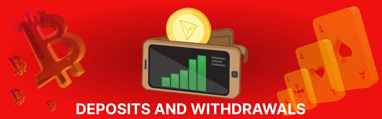 Deposits and withdrawals at tron casinos