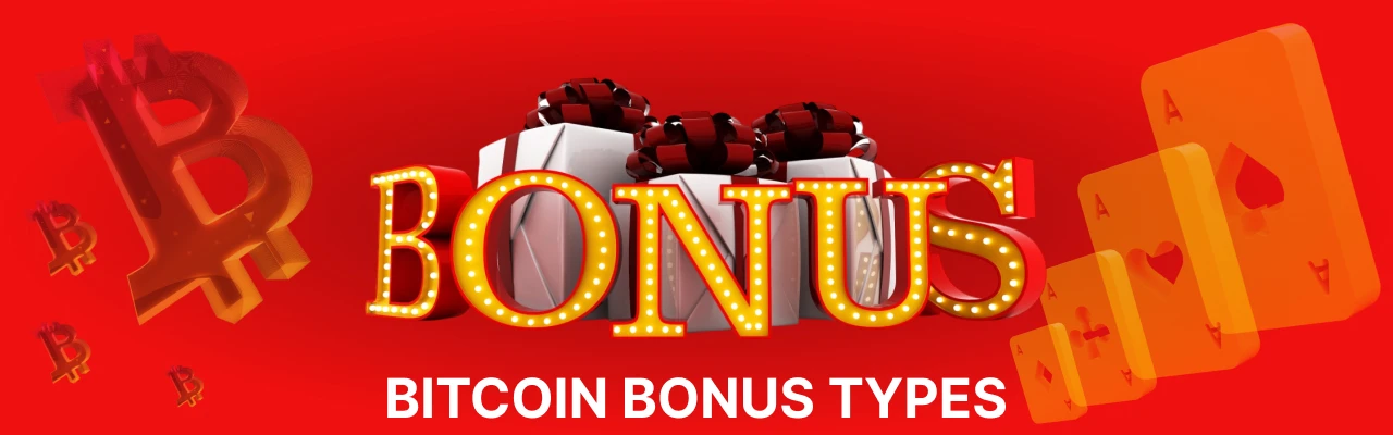 Bitcoin casino bonus types