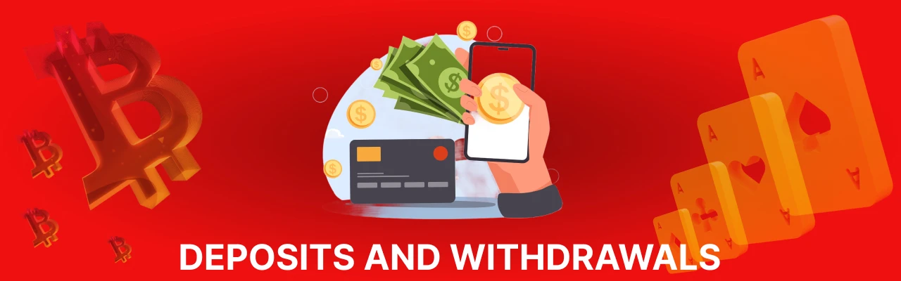 Deposit and withdrawals at betongame